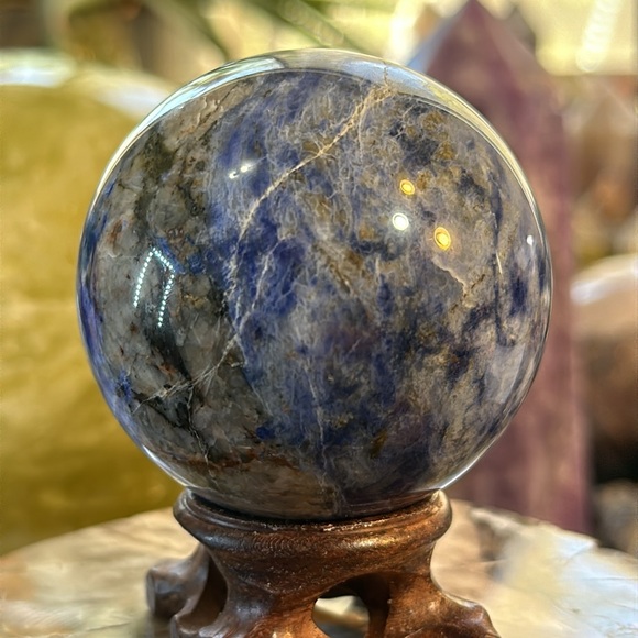Sodalite Crystal Sphere! - Picture 4 of 9